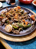 Was Suppose to Be Stesk and Shrimp Fajitas